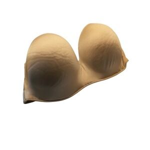 Cacique‎ Intimates Strapless Bra Beige Padded Underwire Support 44F